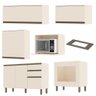 Cozinha Modulada Connect 7 Peças Off White com Balcão Forno - Móveis Henn - 3