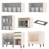 Cozinha Modulada Connect 7 Peças Off White com Balcão Forno - Móveis Henn - 4