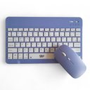 Ver imagem 2 de Kit Teclado e Mouse Wireless Slim A6732 Roxo Recarregável para Escritório e Trabalho