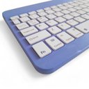 Ver imagem 3 de Kit Teclado e Mouse Wireless Slim A6732 Roxo Recarregável para Escritório e Trabalho