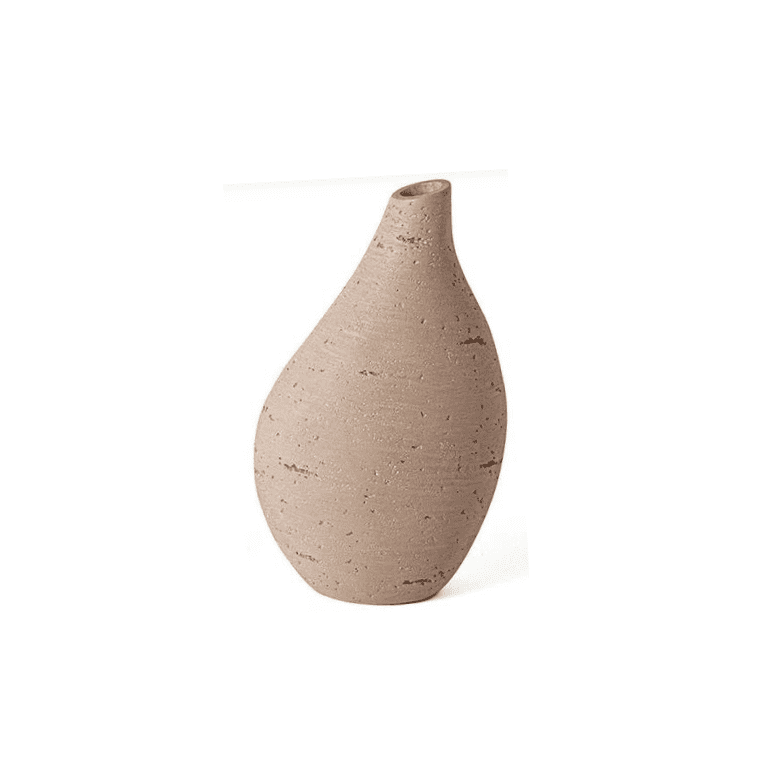 Mini Vaso em Poliresina 16x10,5X6cm (AxLxP) Bege 16310B Mart
