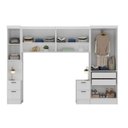 Ver imagem 6 de Conjunto de Guarda Roupa Modulado 7 Portas 6 Gavetas 5 Peças Viena Yescasa