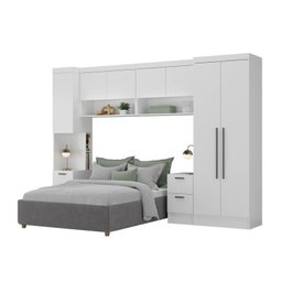 Guarda Roupa Modulado 7 Portas 6 Gavetas 5 Peças Branco Viena - 9