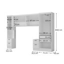 Ver imagem 3 de Conjunto de Guarda Roupa Modulado 7 Portas 6 Gavetas 5 Peças Viena Yescasa