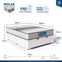 Ver imagem 4 de Cama Box Baú com Colchão de Molas Ensacadas Double Face Essence Probel Casal 138cm