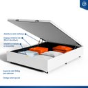 Ver imagem 6 de Cama Box Baú com Colchão de Molas Ensacadas Double Face Essence Probel Casal 138cm