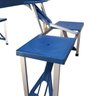 Mesa Camping Praia Dobrável 4 Bancos Alumínio Vira Maleta Acampamento Portátil Compacto Importway - 4
