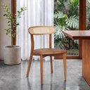 Ver imagem 2 de Kit 4 Cadeiras Madeira Maciça Ceci CabeCasa MadeiraOriginals Courino Marrom/Telado
