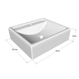Conjunto para Banheiro Gabinete 80cm 2 Gavetas Isabela com Cuba e Espelheira  - 8
