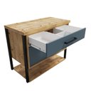 Ver imagem 2 de Conjunto para Banheiro Gabinete 80cm 2 Gavetas Isabela com Cuba e Espelheira 