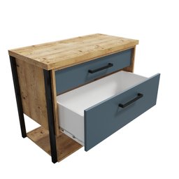 Conjunto para Banheiro Gabinete 80cm 2 Gavetas Isabela com Cuba e Espelheira  - 6