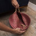 Ver imagem 6 de Cesto de seagrass vermelho 32cm com alças - Oikos