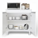 Ver mais imagens de Balcão Gabinete Lux 2 Portas 1 Prateleira MDF 79cm Branco