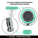Ver imagem 4 de Torneira Misturador Monocomando Bica Alta para Cozinha