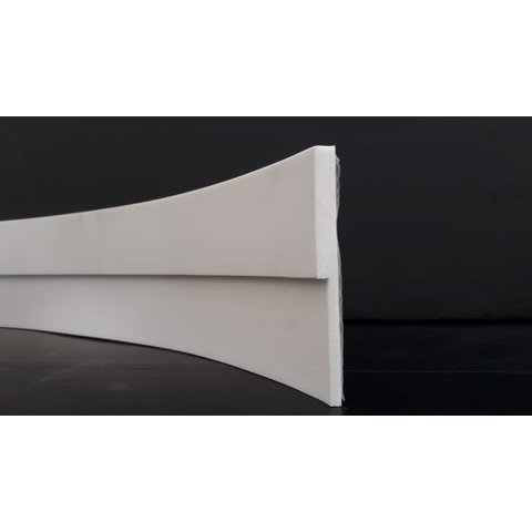 Roda Teto, Moldura De Teto, Sanca Teto De Eva Adesivo E Flexível *e7 10cmx 1cm 5 Metros* Branco