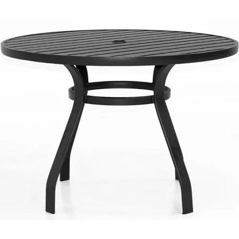 Mesa 90cm de Diâmetro Ripada de Alumínio Área Externa e Interna