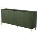 Ver imagem 5 de Buffet Sala de Jantar 4 Portas Brise 1 Gaveta Pés Industrial Dourado Naim I03 Musgo - Lyam
