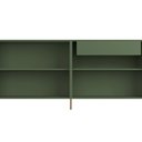 Ver imagem 6 de Buffet Sala de Jantar 4 Portas Brise 1 Gaveta Pés Industrial Dourado Naim I03 Musgo - Lyam