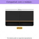 Ver imagem 2 de Kit 2 Puxadores 51,7cm para Armário Cozinha Aéreo 105cm Veneza Multimóveis Mp3090 Preto