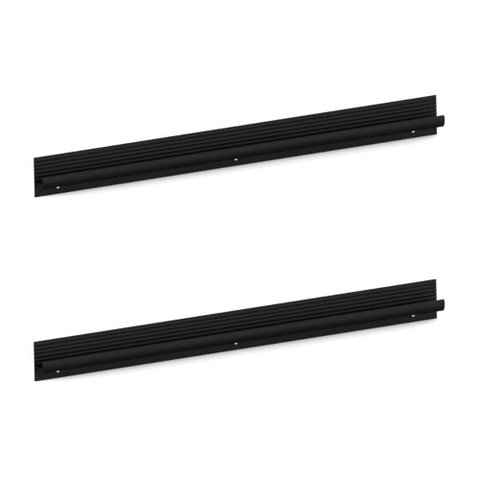 Kit 2 Puxadores 51,7cm para Armário Cozinha Aéreo 105cm Veneza Multimóveis Mp3090 Preto