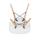 Ver imagem 7 de Conjunto Mesa Eiffel 100cm e 4 Cadeiras Polipropileno Eames Dsw La Mobilia: Sala Jantar Branca