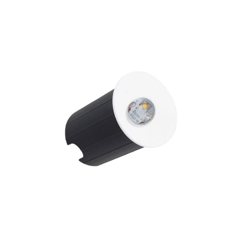 Mini Balizador Led 2w Bco Quente - Escada - Parede - Branco - Preto