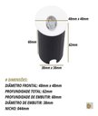 Ver imagem 4 de Mini Balizador Led 2w Bco Quente - Escada - Parede - Branco - Preto
