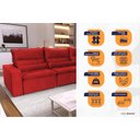 Ver imagem 4 de Sofá de Canto Amsterdam Molas Retrátil Reclinável - king house