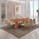 Ver imagem 1 de Mesa Florida Tampo Barril e 8 Cadeiras Suiça