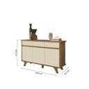 Ver imagem 4 de Buffet Aparador 3 Portas 3 Gavetas 100% MDF Buono