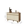 Buffet Aparador 3 Portas 3 Gavetas 100% MDF Buono - 4