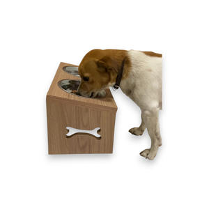 Comedouro e Bebedouro para Pets de Porte Pequeno com Tigelas em Inox