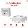 Pia Cuba Sobrepor para Banheiro de Mármore Sintético Bege Roma 41 X 36,5 Quanta Compositos Cuba Sobr - 5