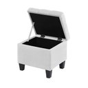 Ver imagem 3 de Kit Recamier Madri 1,20m + 2 Puff Suede Branco - Inova Decor Inova Decorações Kit Madri