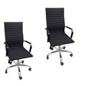 Ver imagem 1 de Kit 2 Cadeira Eames Esteirinha Presidente Escritório Alta
