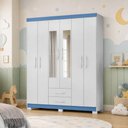 Ver imagem 2 de Guarda Roupa Infantil Encanto com Espelho 6 Portas 2 Gavetas