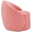 Ver imagem 6 de Poltrona Sala Decorativa Redonda 91cm Steve Suede Rosê I01 - Mpozenato
