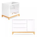 Ver imagem 1 de Quarto De Bebê Retrô Berço Médio E Cômoda Amor Perfeito