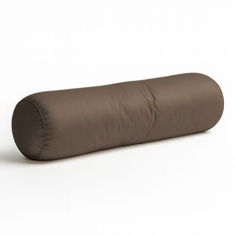 Almofada Travesseiro Bastão Tubo Rolo Dot 140cm Macia Veludo Marrom - Desk Design