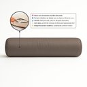Ver imagem 4 de Almofada Travesseiro Bastão Tubo Rolo Dot 140cm Macia Veludo Marrom - Desk Design