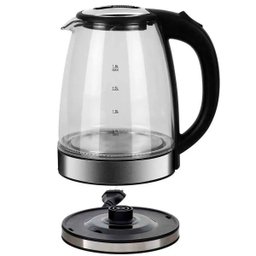 Chaleira Elétrica Jarra de Vidro Cristal Led Azul 1,8 Litros - 2