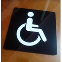 Ver mais imagens de Placa Sia Cadeirante Pne 15x15 Acrílico