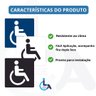 Placa Sia Cadeirante Pne 15x15 Acrílico - 3