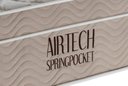 Ver imagem 5 de Conjunto Airtech Spring Superpocket Casal 1,38 Cm (larg) Base Courino - 49127