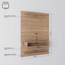 Ver imagem 3 de Painel para TV até 50 Polegadas 157,5cmx115cm 1 Nicho Boulevard Yescasa