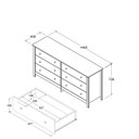 Ver imagem 3 de Cômoda 6 Gavetas DM-221