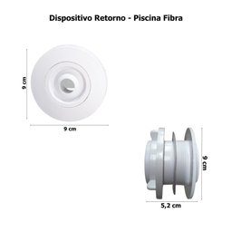 Dispositivo Retorno Piscina Fibra Abs 50mm - 7