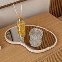 Ver imagem 4 de Bandeja Espelhada Decorativa Orgânica para Mesa de Centro Café e Perfumes