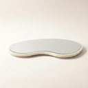 Ver imagem 1 de Bandeja Espelhada Decorativa Orgânica para Mesa de Centro Café e Perfumes