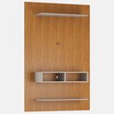 Ver imagem 2 de Painel para TV até 50 Polegadas 115,2CMX180CM 2 Nichos Mister Marrom